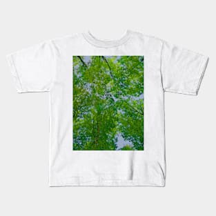 Smoky Mountains Tree Canopy Kids T-Shirt